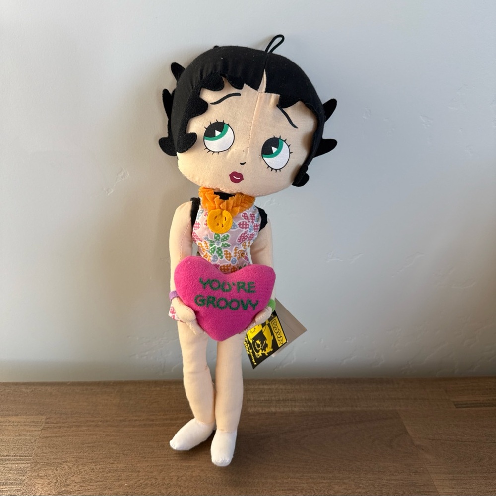 NWT Vintage 2008 Kellytoy Betty Boop You’re Groovy Valentine Heart Mini Dress